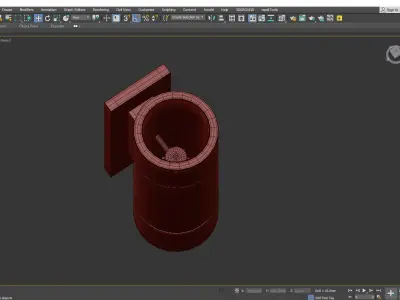 THORBURN WIDE WALL SCONCE Low-poly 3D model