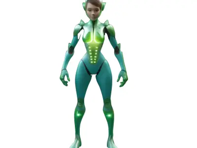 Sci-Fi Character Collection - Future Warriors and Androids 3D print model