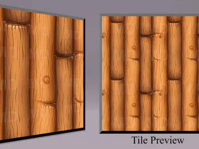 Cartoon Wood Textures Pack 11 - 10x PNG  Texture
