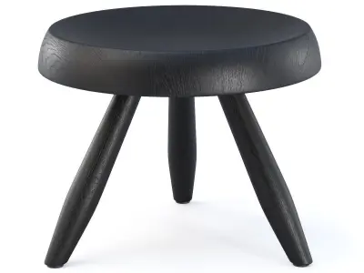 Tabouret Berger by Charlotte Perriand  Low-poly 3D model