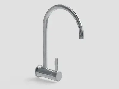 Kitchen Sink Faucet Set of 9 Low-poly 3D model