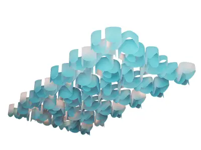 Fabric suspended ceiling  3 3D model