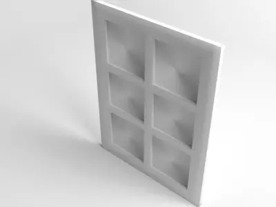 Window 3 door 3D model