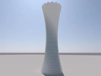 parametric Tower models 3D model