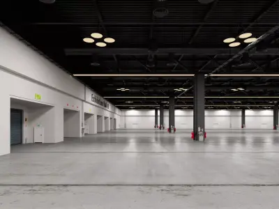 Exhibition Hall 43 interior 3D model