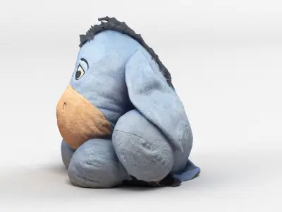 Cuddly Stuffed Toy 2 3D model