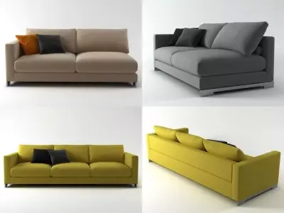 Reversi sofa system 3D model