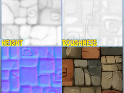 Stylized Wall Seamless Texture Texture 3