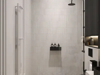 Bathroom Low-poly 3D model