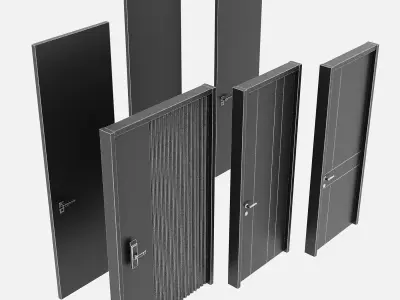  Door set 07 3D model