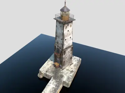 Dark Lighthouse 3D model