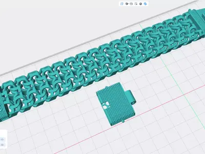 Men bracelets Double Moscow Bismarck 3D print model