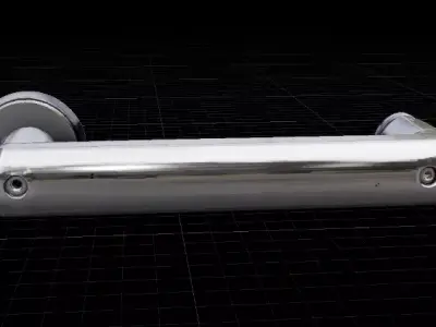 Modern Door Handle 3D Model Realistic Interior Hardware Low-poly 3D model