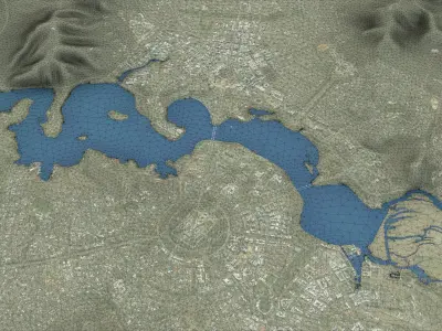 Canberra - 3D City Topography Terrain 3D Model Pack