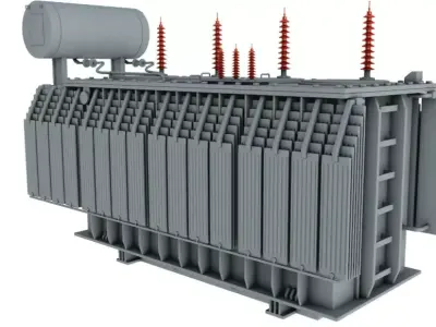 Electrical Transformer 3D model