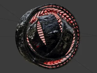 Rotating Rings 3D model