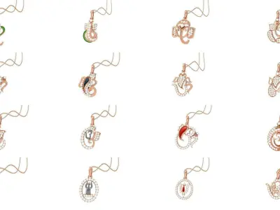 72 Spiritual Pendants  3D Model Pack