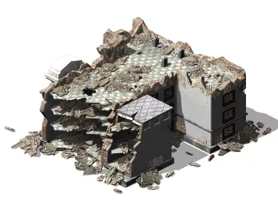 Future World - Ruins 04 3D model