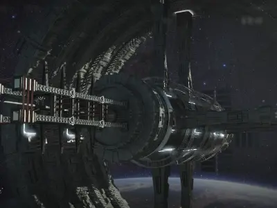 space station 3D model