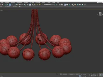 Benedict Chandelier Low-poly 3D model