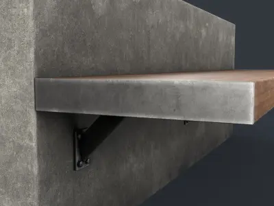 Modern Outdoor Bench 40 PBR Game Ready Low-poly 3D model