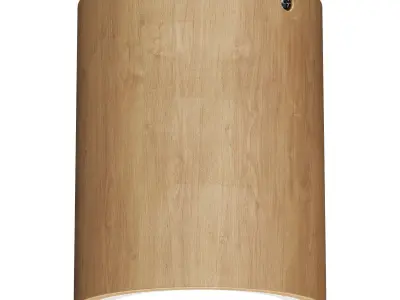 Wooden cube LED Low-poly 3D model