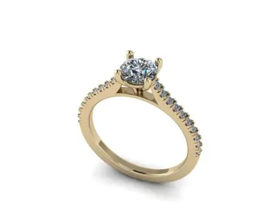 Diamond Jewelry Ring 3D print model 64