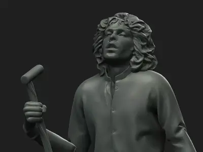 Jim Morrison figure 3D print model