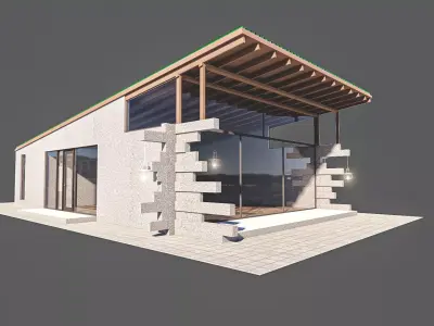 small cabin  3D model
