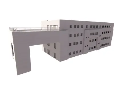 Hospital - Medical Building - 2Ds Plans - 3Ds Files 3D model