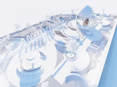 public park-Private Park Landscape 3D model