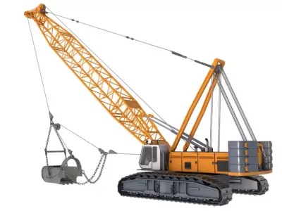 Dragline Excavator 3D model