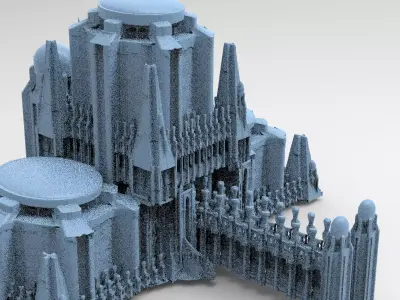 Ancient Ritual Tower walkway 5 3D model