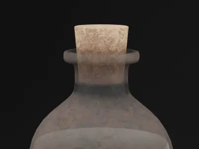Elixir Potion Bottle  Low-poly 3D model