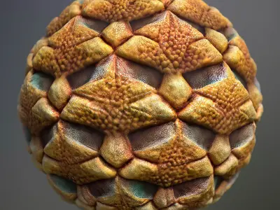 Material Skin Alien 17 Seamless PBR Texture Texture