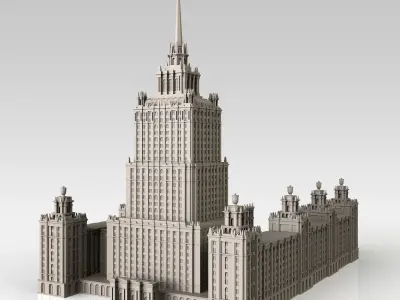Hotel Ukraine Moscow 3D model