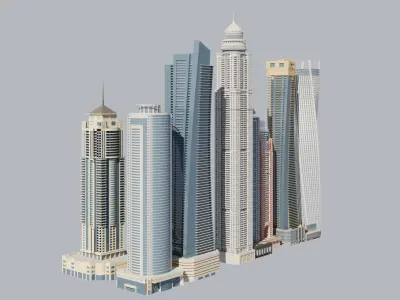 Dubai Marina 3D model