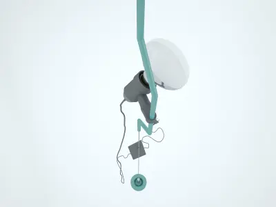 Flos - Parentesi Lamp - Achille Castiglioni and Pio Manzu 1971 3D model