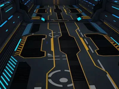 Sci Fi Corridor 3D model