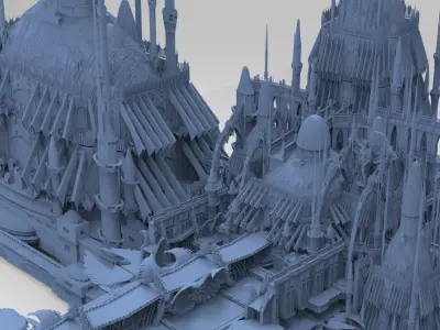 Dungeon of Cathedral of the Depths 4 designs  3D model