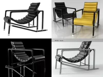 Transat armchair 3D model