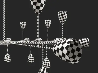 Branching Chandelier 3D model