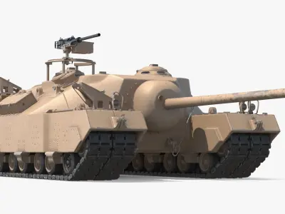  WWII Era Assault Tank Desert Color 