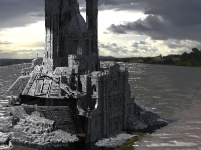 Star Freighter Tatooine Gangster facility 3D model