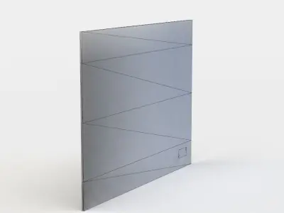 Wall brick Low-poly 3D model