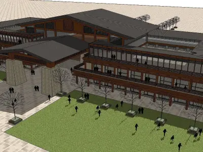 vacation spot-Resort-Fashion Leisure Hotel-0117 3D model