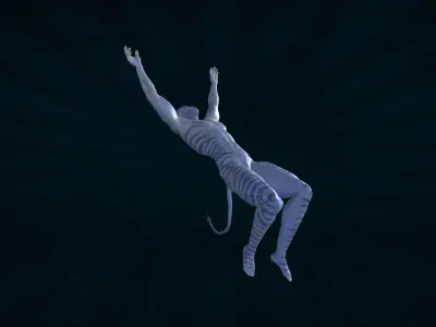 AVTR-005 Avatar Backflip Animation 3D model