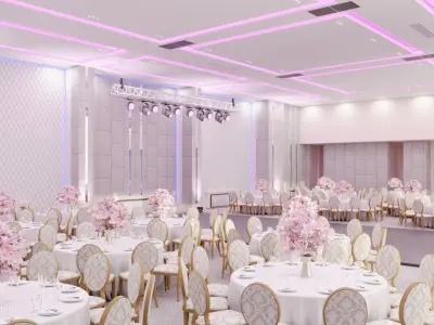 Resident Hotel Ballroom Almaty 3D model