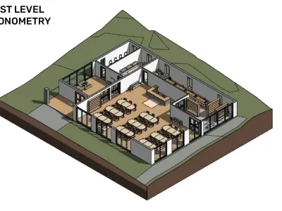 Canteen - Revit 3D model
