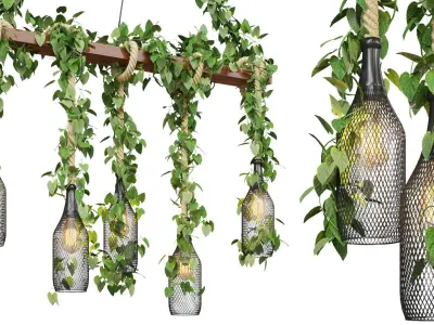 Rope Island Chandelier 3D model